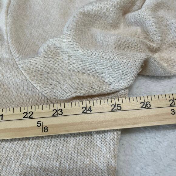 Paper + Tee Women’s Knit Top Sz 3X Beige Crochet Trim Super Soft - Picture 5 of 6